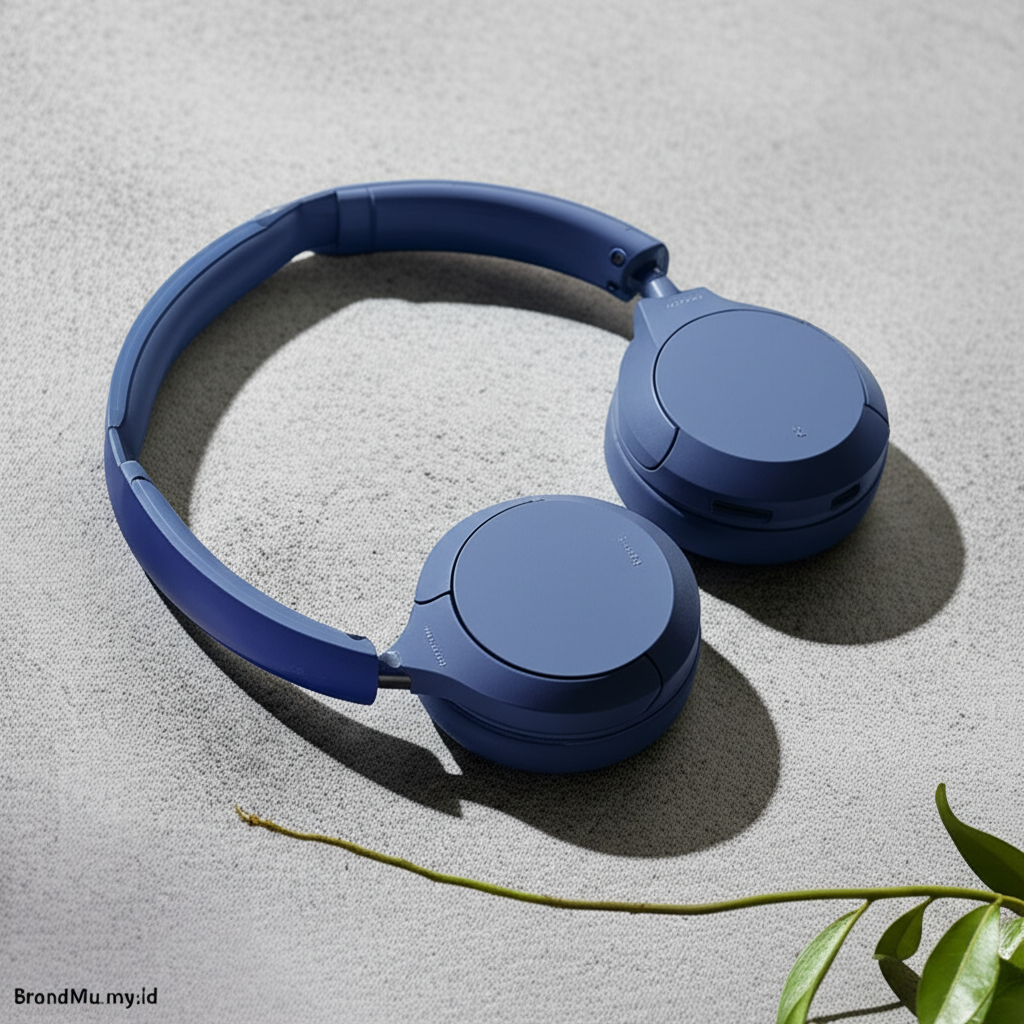 Sony WH-CH520 Wireless Headphones berwarna hitam